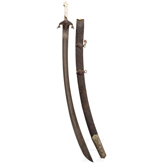 A Persian shamshir with an older European blade, 19th century