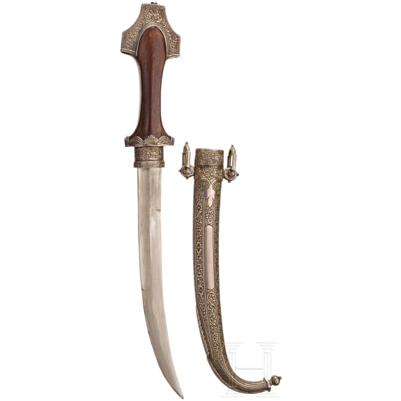 An Moroccan silver-mounted koummya, 20th century