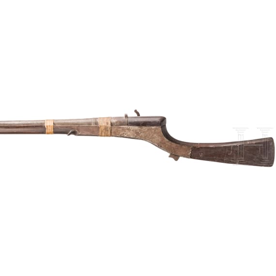 An Indian matchlock rifle, early-19th century