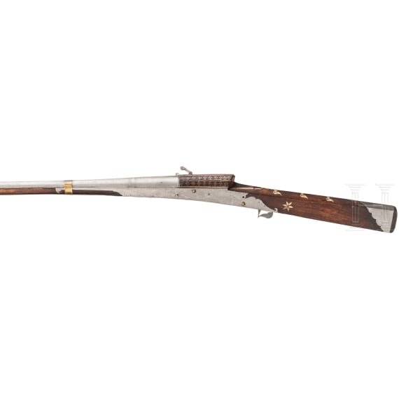 An Indian matchlock rifle, 19th century