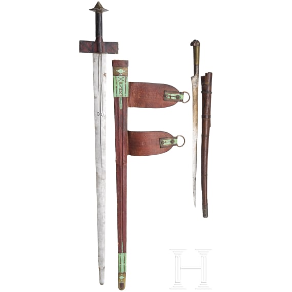 A Tuareg flyssa and sword, Algeria, 20th century