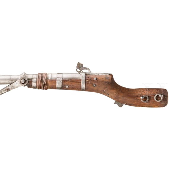 An Indian matchlock swivel gun, 19th century