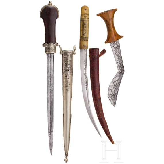 Three North African daggers, 19th and 20th centuries