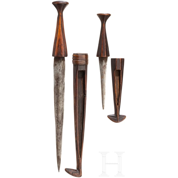 Two knives of the Ovambo, Africa