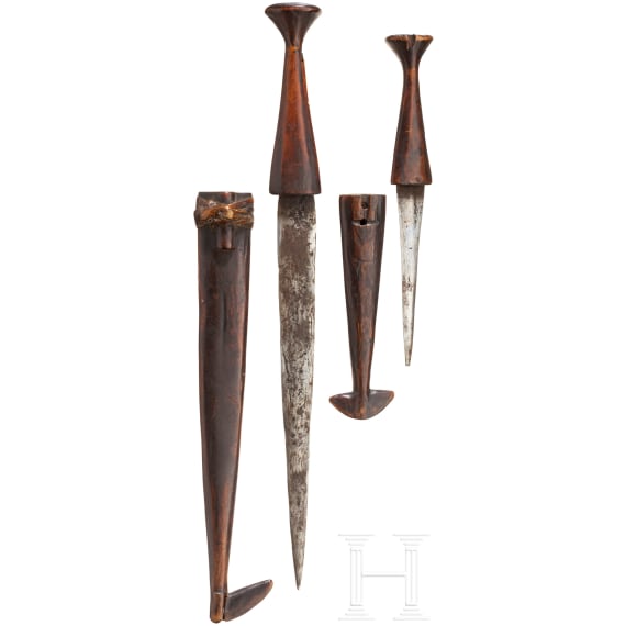 Two knives of the Ovambo, Africa