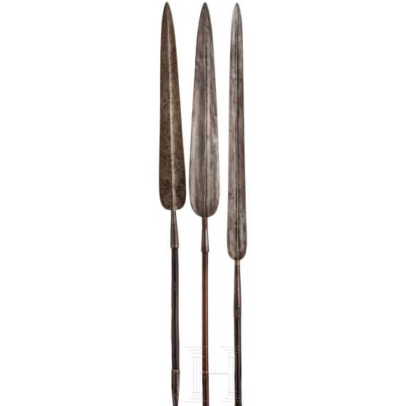 Three lion spears of the Massai, Kenya
