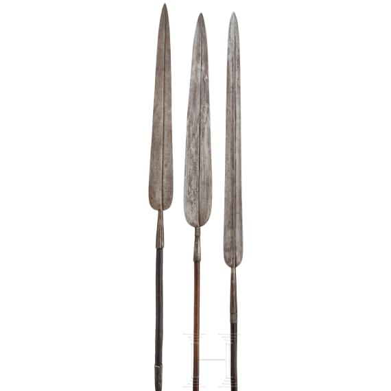 Three lion spears of the Massai, Kenya