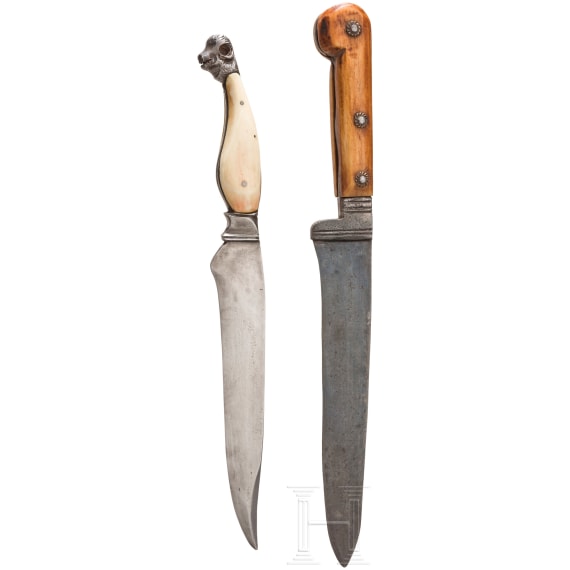 Two Indian knives, 19th/20th century