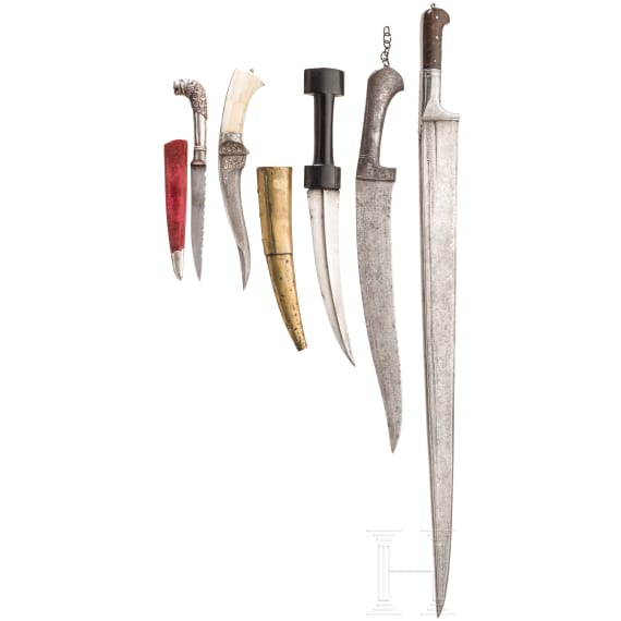 A group of Indian and Afghan blank weapons, 19th/20th century