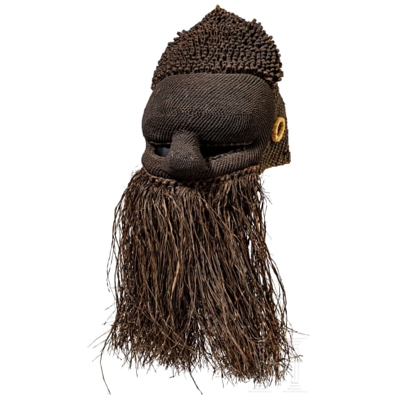 A web mask of the Salampasu tribe, Congo