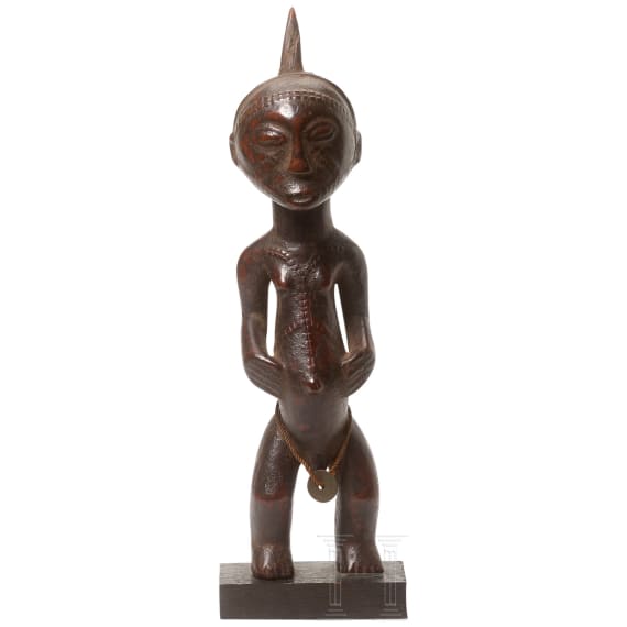 An androgynous statue of the Songye tribe, Congo