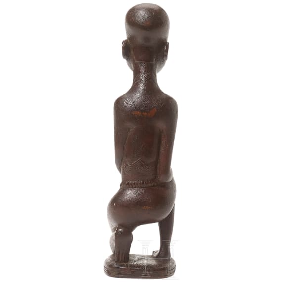 A wooden statuette of the Cuba tribe, Congo-Central Africa