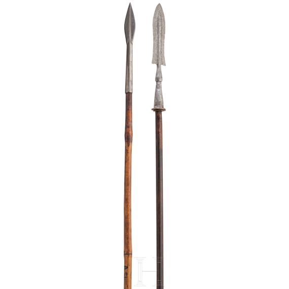 Two Indian spears, 19th century