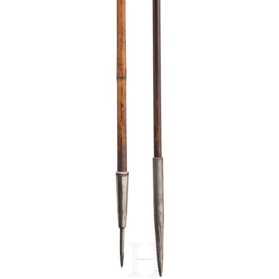 Two Indian spears, 19th century
