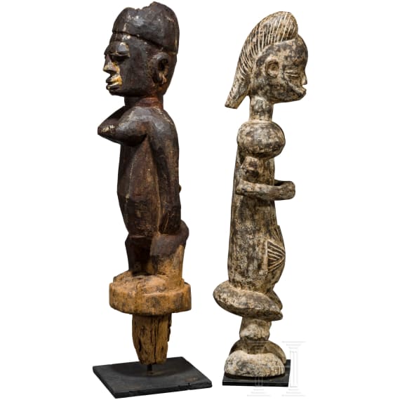 Two large African figures