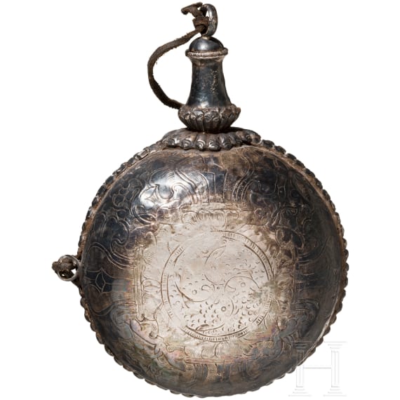 A silver make-up vessel, India, around 1900