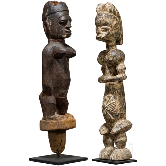 Two large African figures