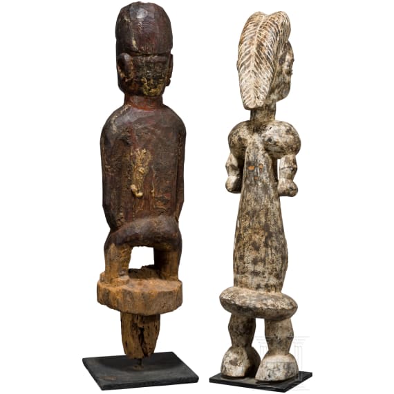 Two large African figures