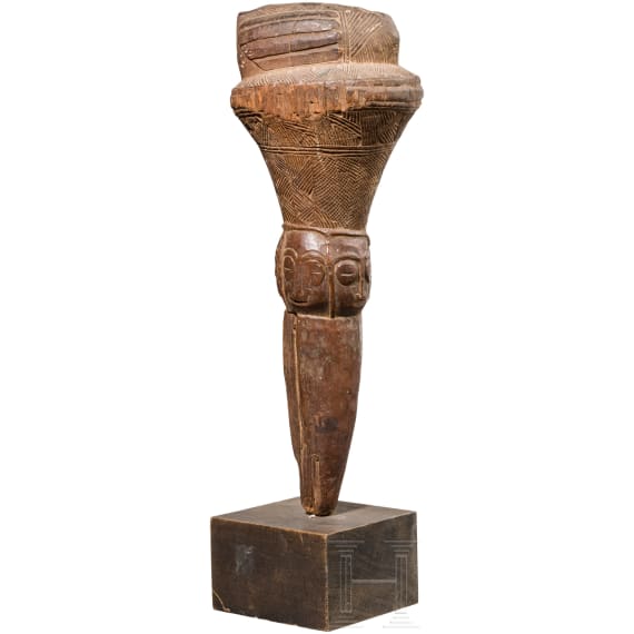 A wooden sceptre of the Neruba tribe, Nigeria
