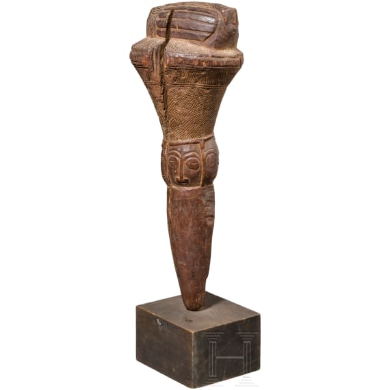 A wooden sceptre of the Neruba tribe, Nigeria