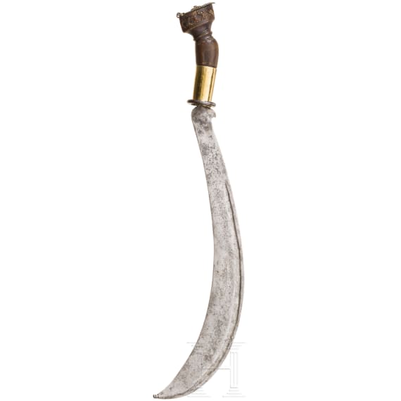 A ram dao (sacrificial axe), Nepal, circa 1900