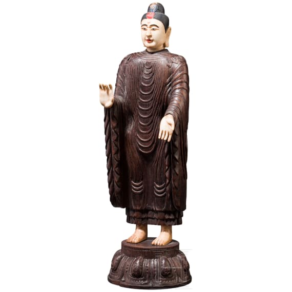 A Sino-Tibetan standing Buddha, circa 1900