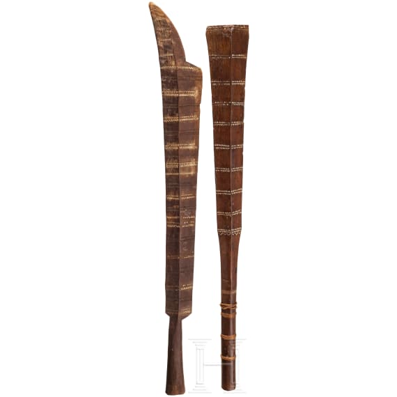 Two ceremonial clubs from Samoa, 19th - 1st half of the 20th century