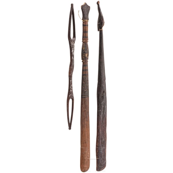 Three cooking tools, Papua New Guinea