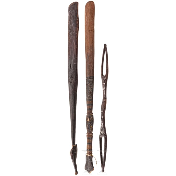 Three cooking tools, Papua New Guinea