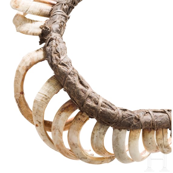 A necklace made of boar teeth "Kuku Kuku", Papua New Guinea, Highlands