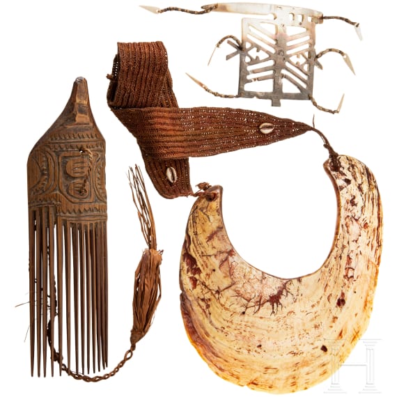 Three pieces of jewellery, Papua New Guinea