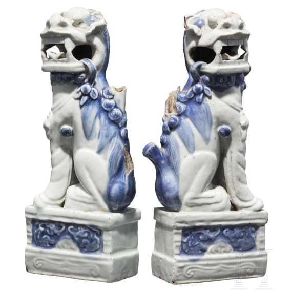 A pair of Foo dogs, China, 19th century
