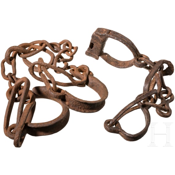 Two German shackles, 17th/18th century