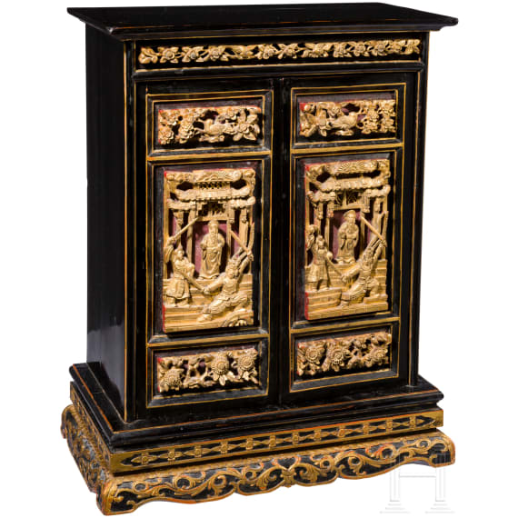 A small altar cabinet, China, 20th century