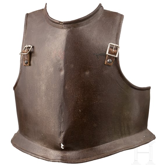 A German light cuirass breastplate, circa 1700