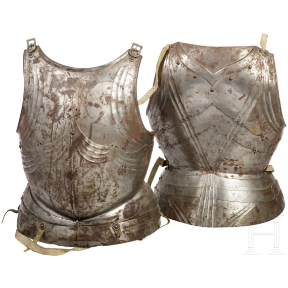 Four Gothic harness parts, in the style around 1480/90