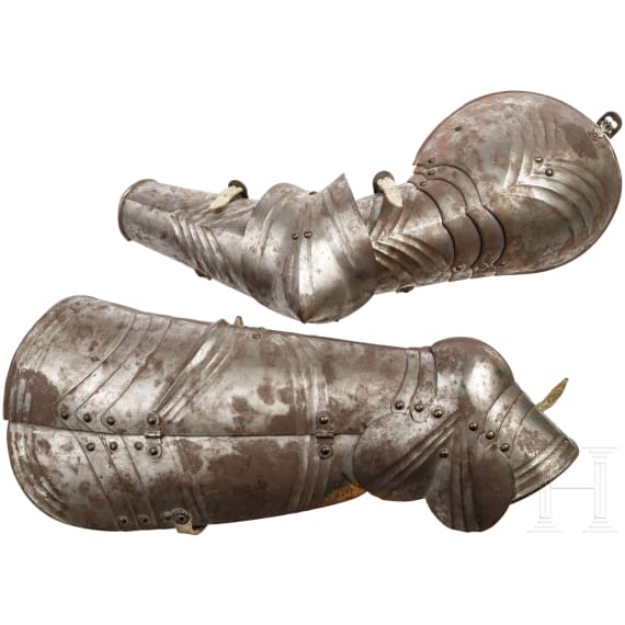 Four Gothic harness parts, in the style around 1480/90