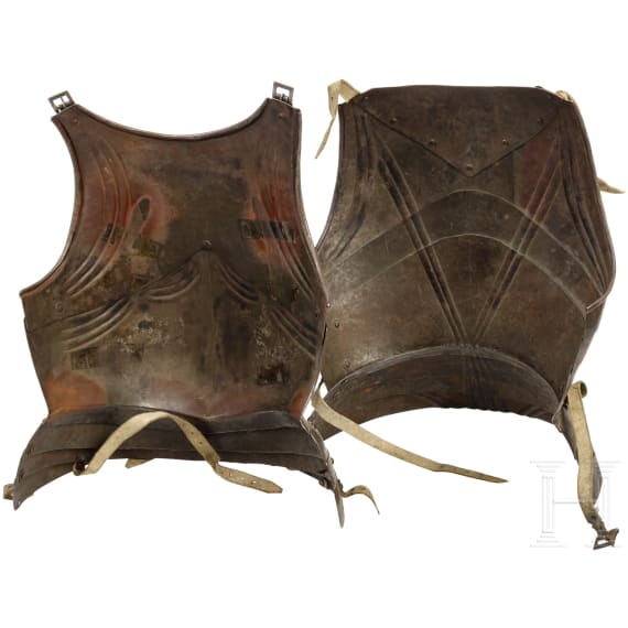 Four Gothic harness parts, in the style around 1480/90