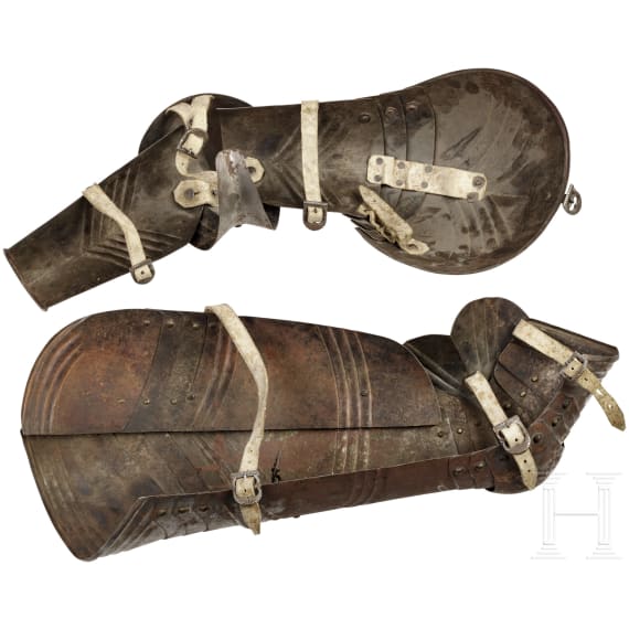 Four Gothic harness parts, in the style around 1480/90