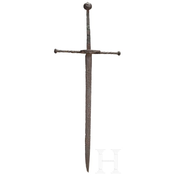 A fragment of a German sword, circa 1500