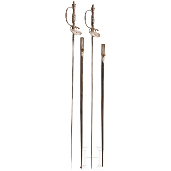 A pair of mourning swords, England, circa 1850