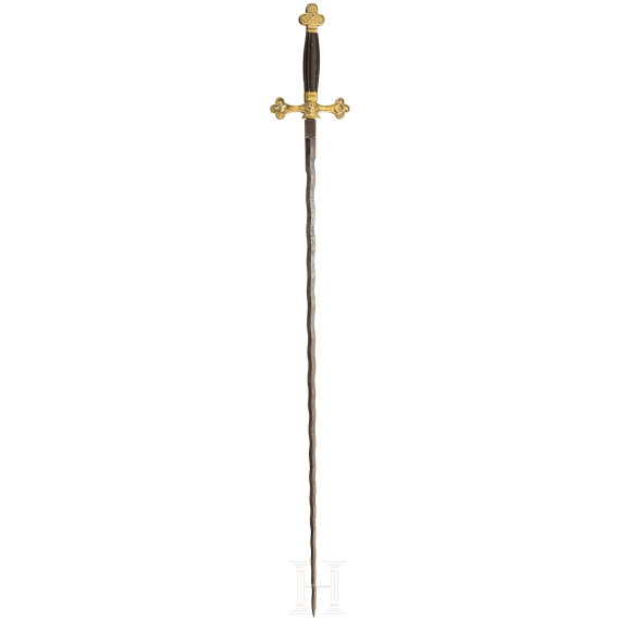 An Freuch epee of freemasons, 19th century