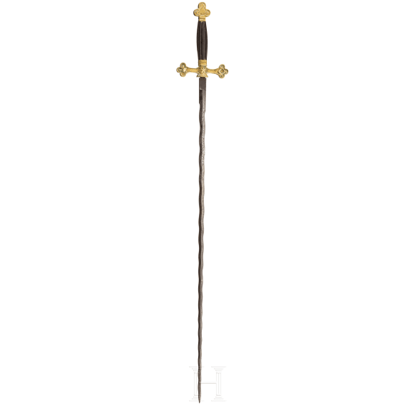 An Freuch epee of freemasons, 19th century