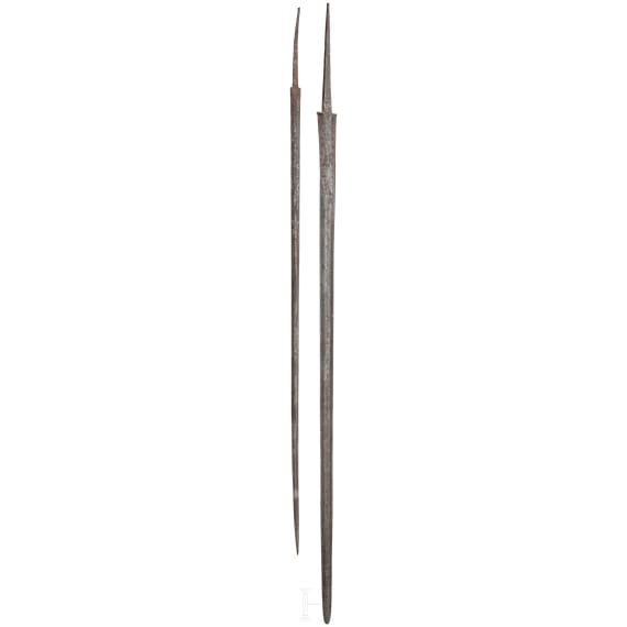 Two epee blades, 18th century
