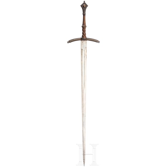 A hand-and-a-half sword, replica in the style of the 15th century