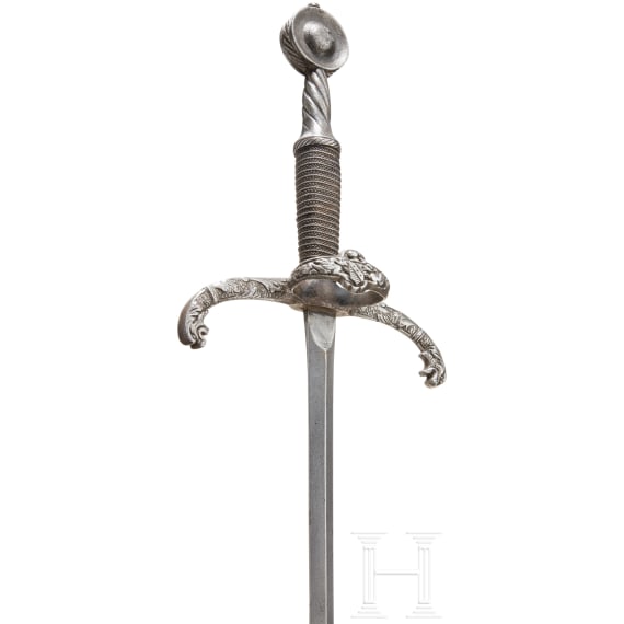 A stabbing sword (estoc), Historism in the style around 1500