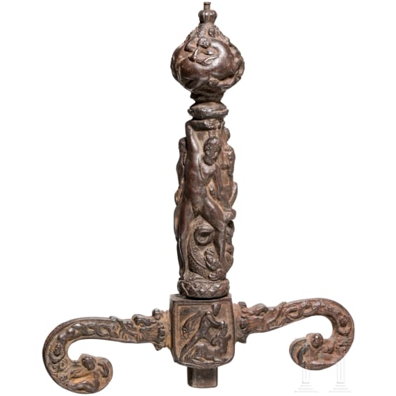 A sword grip, Victorian, in Renaissance style