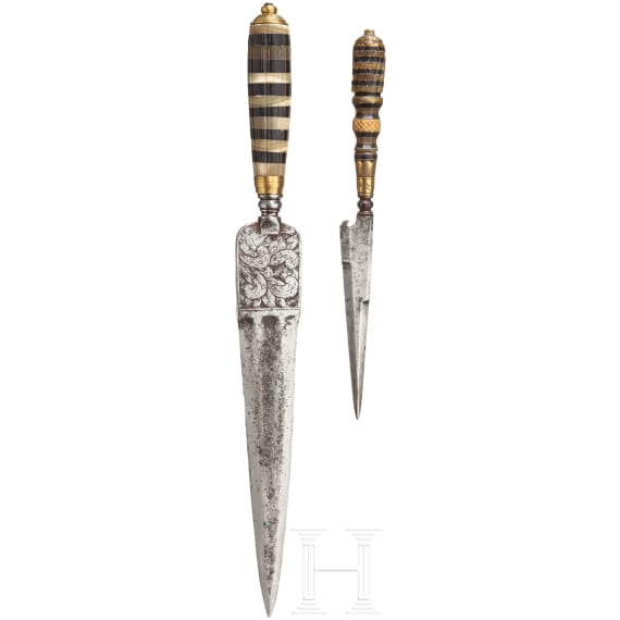 Two dagger knives, Liguria, 18th/19th century