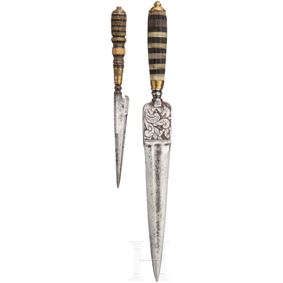 Two dagger knives, Liguria, 18th/19th century