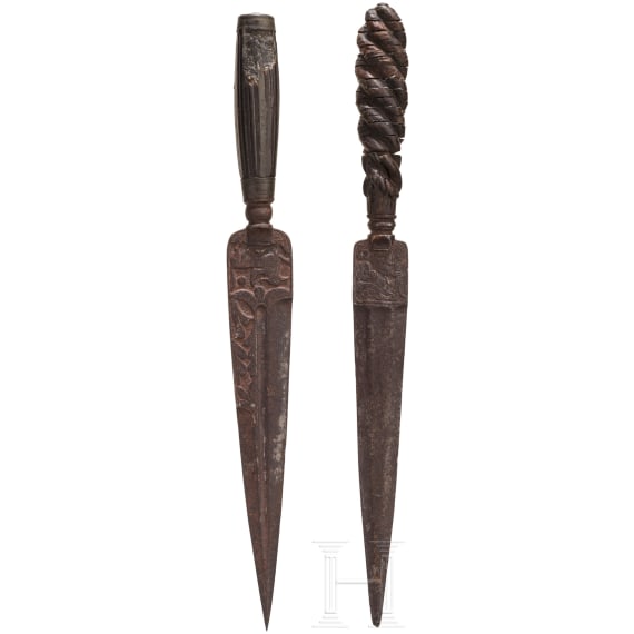 Two Italian daggers, Liguria, 19th century
